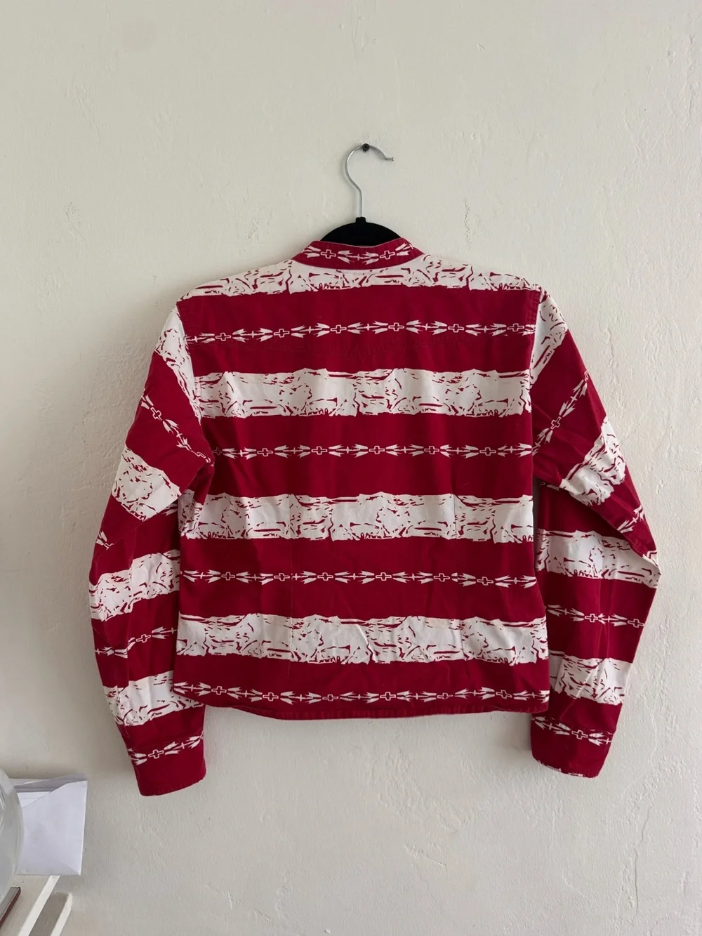 Vintage 90s Wrangler Red and White Western Button Up - Picture 6 of 7